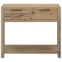 Mesa consola de madera maciza de acacia 82x33x73 cm