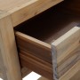 Mesa consola de madera maciza de acacia 82x33x73 cm