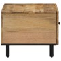 Mesa de centro de madera maciza de mango 80x50x40 cm