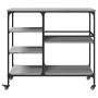 Carrito de cocina madera ingeniería gris Sonoma 100x45x89,5 cm