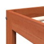 Cama sin colchón madera maciza de pino marrón cera 120x200 cm