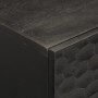 Mesa de centro madera maciza de mango negra 80x50x40 cm