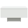Mesa de centro madera contrachapada blanco 60x60x31,5 cm