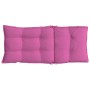 Cojines para silla con respaldo alto 6 uds tela Oxford rosa