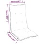 Cojines para silla con respaldo alto 6 uds tela Oxford rosa