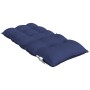 Cojines de silla de respaldo bajo 2 uds tela azul marino