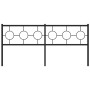 Cabecero de metal negro 180 cm