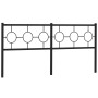Cabecero de metal negro 180 cm
