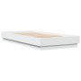 Estructura de cama madera de ingeniería blanca 100x200 cm