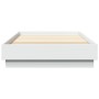 Estructura de cama madera de ingeniería blanca 100x200 cm