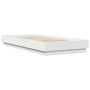 Estructura de cama madera de ingeniería blanca 100x200 cm