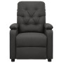 Sillón de masaje de tela gris oscuro
