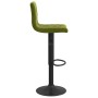 Taburetes de cocina 2 uds terciopelo verde claro