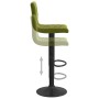 Taburetes de cocina 2 uds terciopelo verde claro