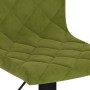 Taburetes de cocina 2 uds terciopelo verde claro