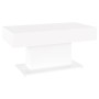 Mesa de centro madera contrachapada blanco 96x50x45 cm