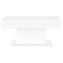 Mesa de centro madera contrachapada blanco 96x50x45 cm