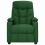 Sillón de masaje elevable tela verde oscuro