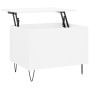 Mesa de centro madera contrachapada blanco 60x44,5x45 cm
