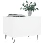 Mesa de centro madera contrachapada blanco 60x44,5x45 cm