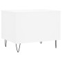 Mesa de centro madera contrachapada blanco 60x44,5x45 cm