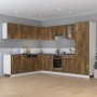 Armario cocina madera ingeniería roble ahumado 75,5x75,5x81,5cm