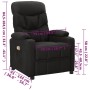 Sillón de masaje de tela negro