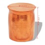 Taburete/mesita de centro de aluminio martillado color cobre