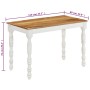 Mesa de comedor madera maciza de mango 110x60x76 cm