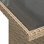 Juego de sofás jardín con cojines beige 10 pzas ratán sintético