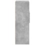Aparador alto madera de ingeniería gris hormigón 40x42,5x124 cm