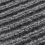 Alfombra de entrada PVC gris 120x180 cm