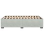 Estructura de cama sin colchón terciopelo gris claro 120x200 cm