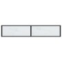 Mesa consola vidrio templado mármol blanco 180x35x75,5 cm