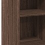 Aparador de madera de ingeniería marrón roble 40x41x93 cm