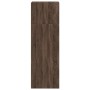 Aparador alto madera de ingeniería marrón roble 40x41x124 cm