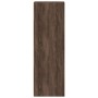 Aparador alto madera de ingeniería marrón roble 30x41x124 cm