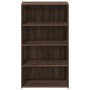 Aparador alto madera de ingeniería marrón roble 70x41x124 cm