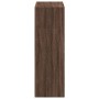 Aparador alto madera de ingeniería marrón roble 70x41x124 cm