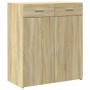 Aparador de madera contrachapada roble Sonoma 80x42,5x93 cm