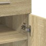 Aparador de madera contrachapada roble Sonoma 80x42,5x93 cm
