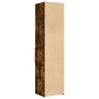 Aparador de madera de ingeniería roble ahumado 45x42,5x185 cm