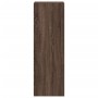 Aparador alto madera de ingeniería marrón roble 45x41x124 cm