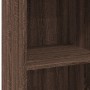 Aparador alto madera de ingeniería marrón roble 45x41x124 cm