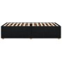Estructura de cama sin colchón tela negro 90x200 cm