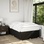 Estructura de cama sin colchón tela negro 120x190 cm