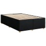 Estructura de cama sin colchón tela negro 120x190 cm