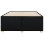 Estructura de cama sin colchón tela negro 120x190 cm