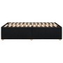 Estructura de cama sin colchón tela negro 120x190 cm