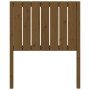 Cabecero de cama madera maciza pino marrón miel 80,5x4x100 cm